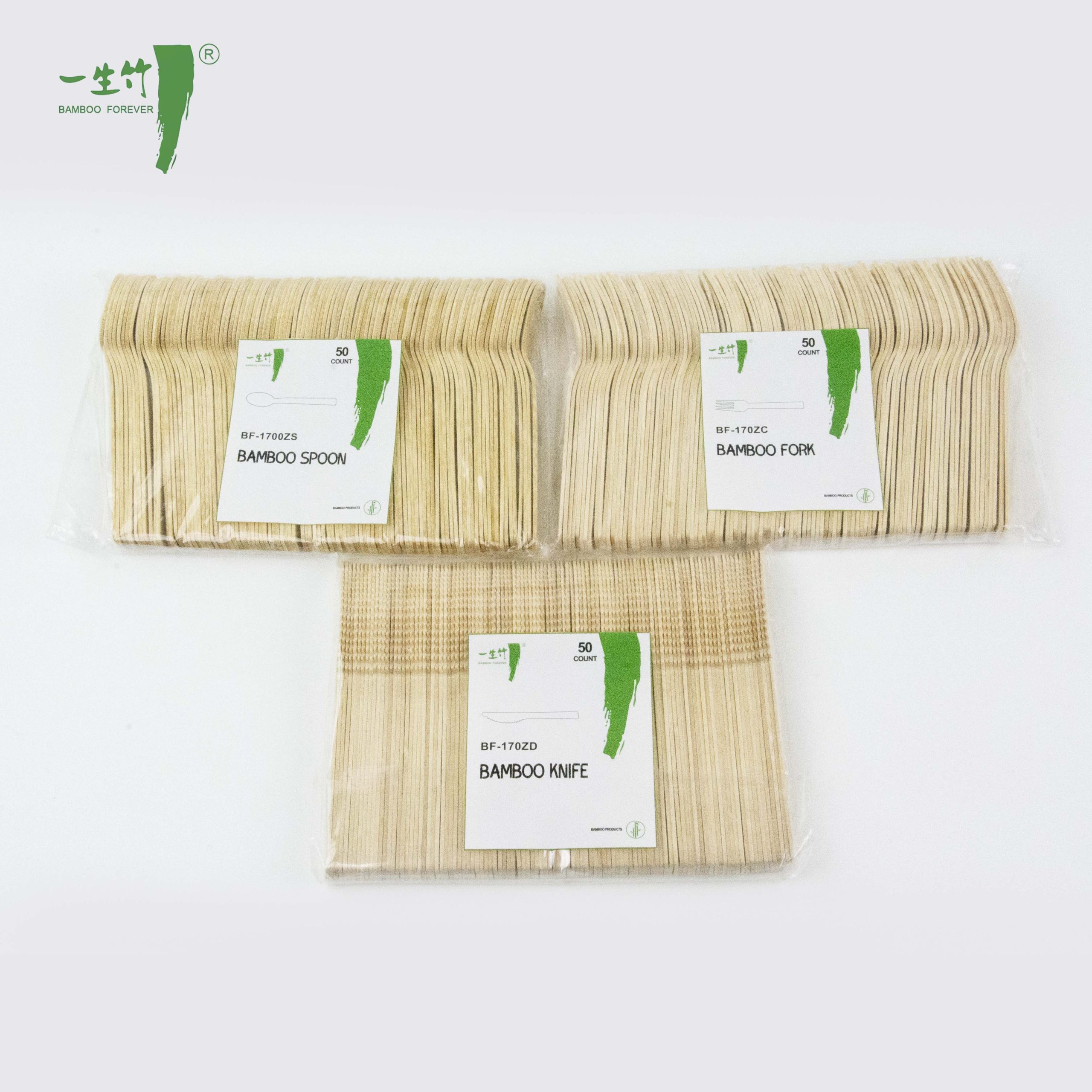 Jual Langsung dari Pabrik – Perlengkapan Makan Bambu Sekali Pakai dengan Kemasan Plastik