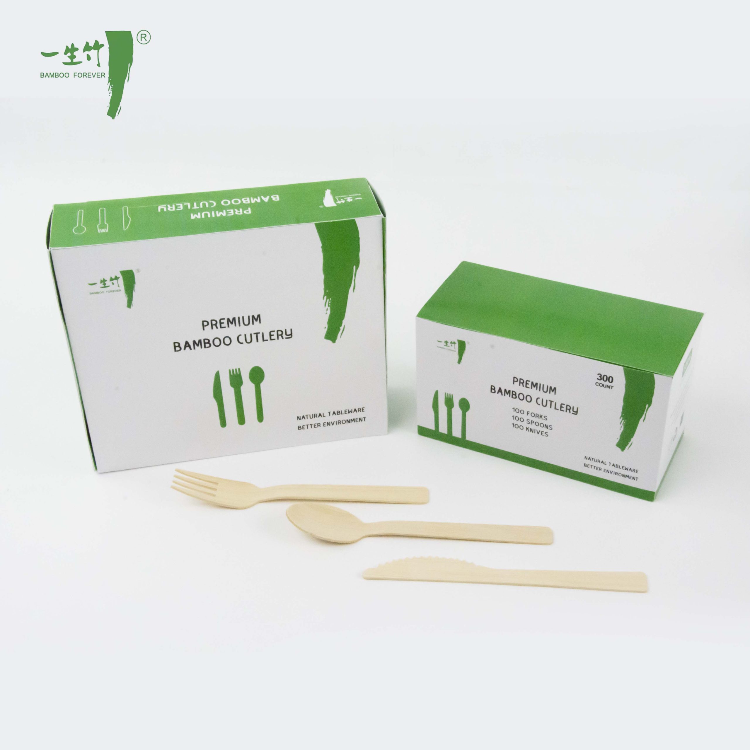 Kotak Kemasan Kustom – Perlengkapan Makan Sekali Pakai Bambu Ramah Lingkungan